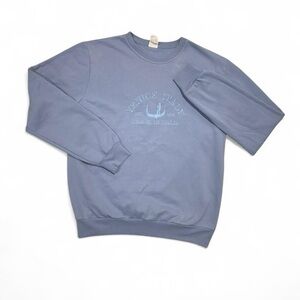 Venice Italy Embroidered Graphic Sweatshirt in Blue